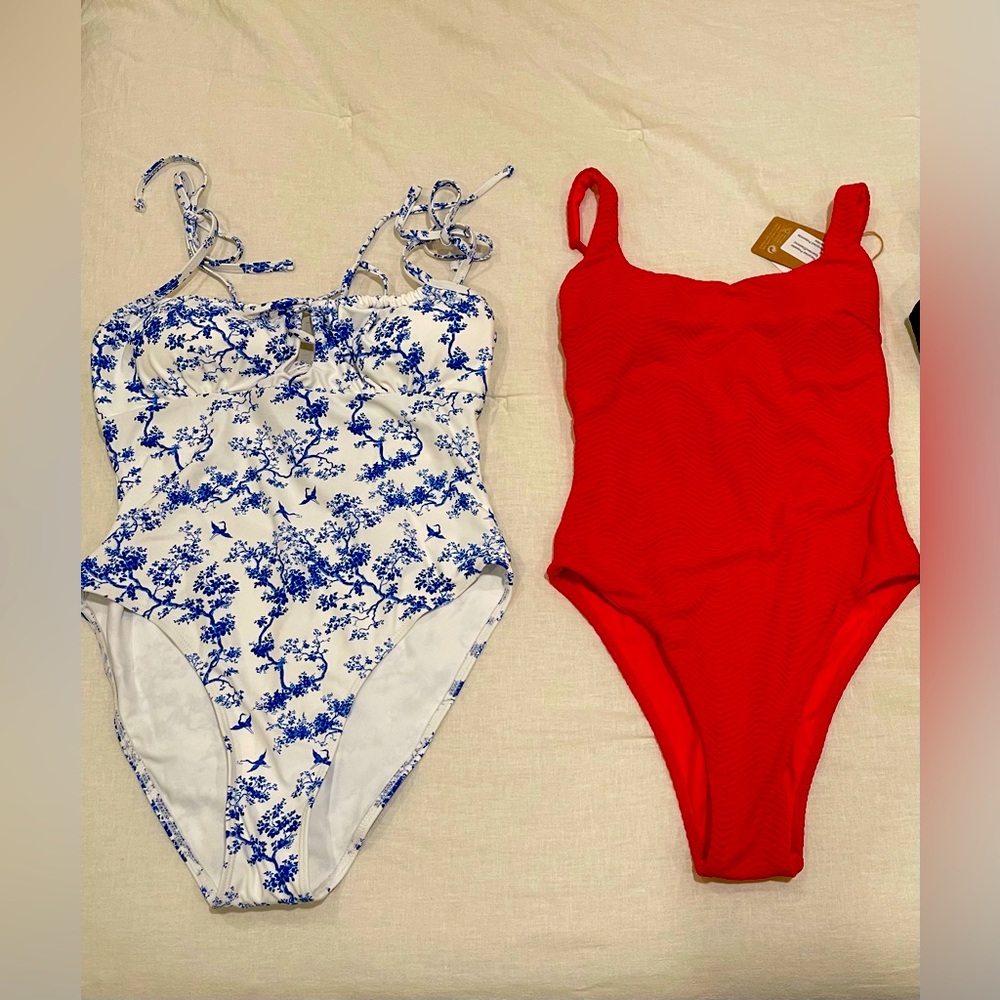 2 NWT Berlook size Medium One Piece Bathing Suits